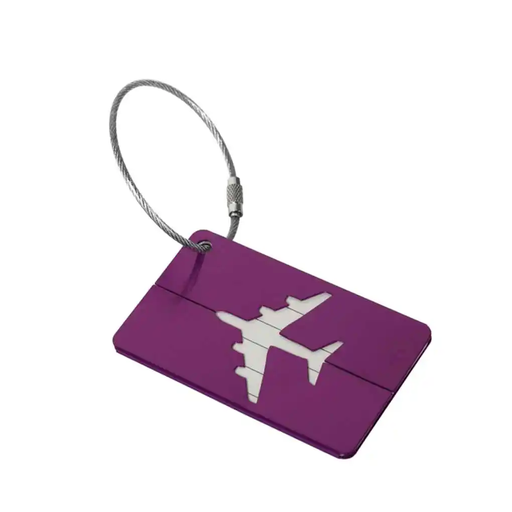 

New Aluminium Luggage Tags Suitcase Label Name Address ID Bag Baggage Tag Travel