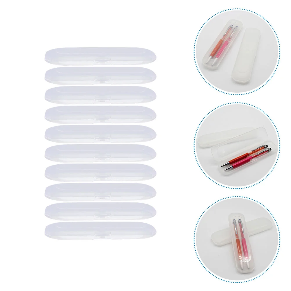 

Pen Box Case Boxes Empty Gift Cases Packaging Storage Organizer Acrylic Transparent Container Display Tube Frosted Holder