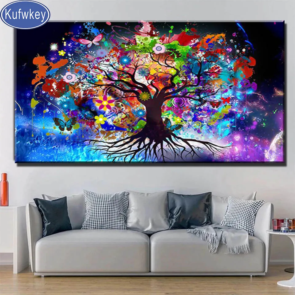 

Алмазная картина «Дерево жизни» Густава Климта, мозаика в скандинавском стиле, рождественские украшения для дома, 2022