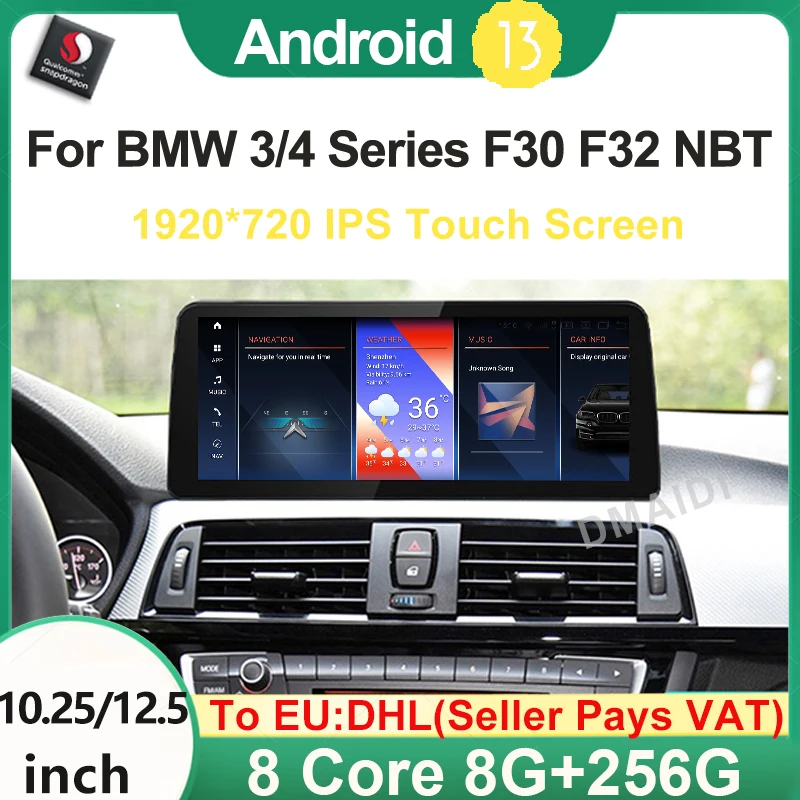 Автомобильный мультимедийный видеоплеер радионавигация GPS Carplay для BMW 3/4 серии F30