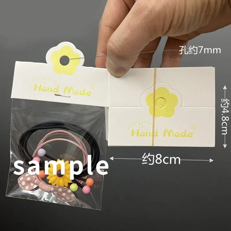 

50 шт. милые цветочные упаковочные бумажные карты, складные бирки для рукоделия, витринные карты для головных уборов, ювелирные украшения, подвесные ярлыки