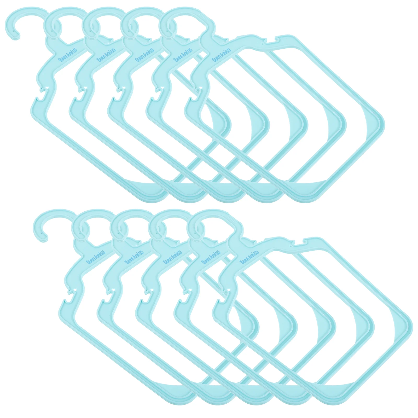 

10 Pcs Dog Clothes Drying Rack Pet Coat Hanger Hangers Kids Clothing Plastic Child