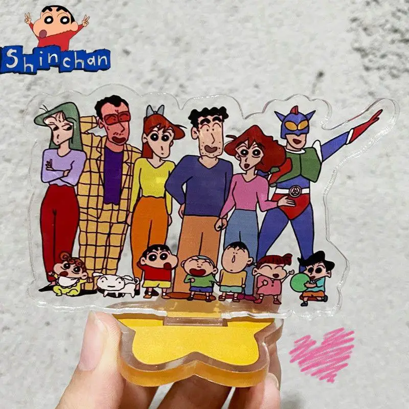 

Crayon Shin-Chan Standing Sign Acrylic Desktop Ornaments Decorate Accessories Creativity Delicate Simple Wild Girlfriend Gift