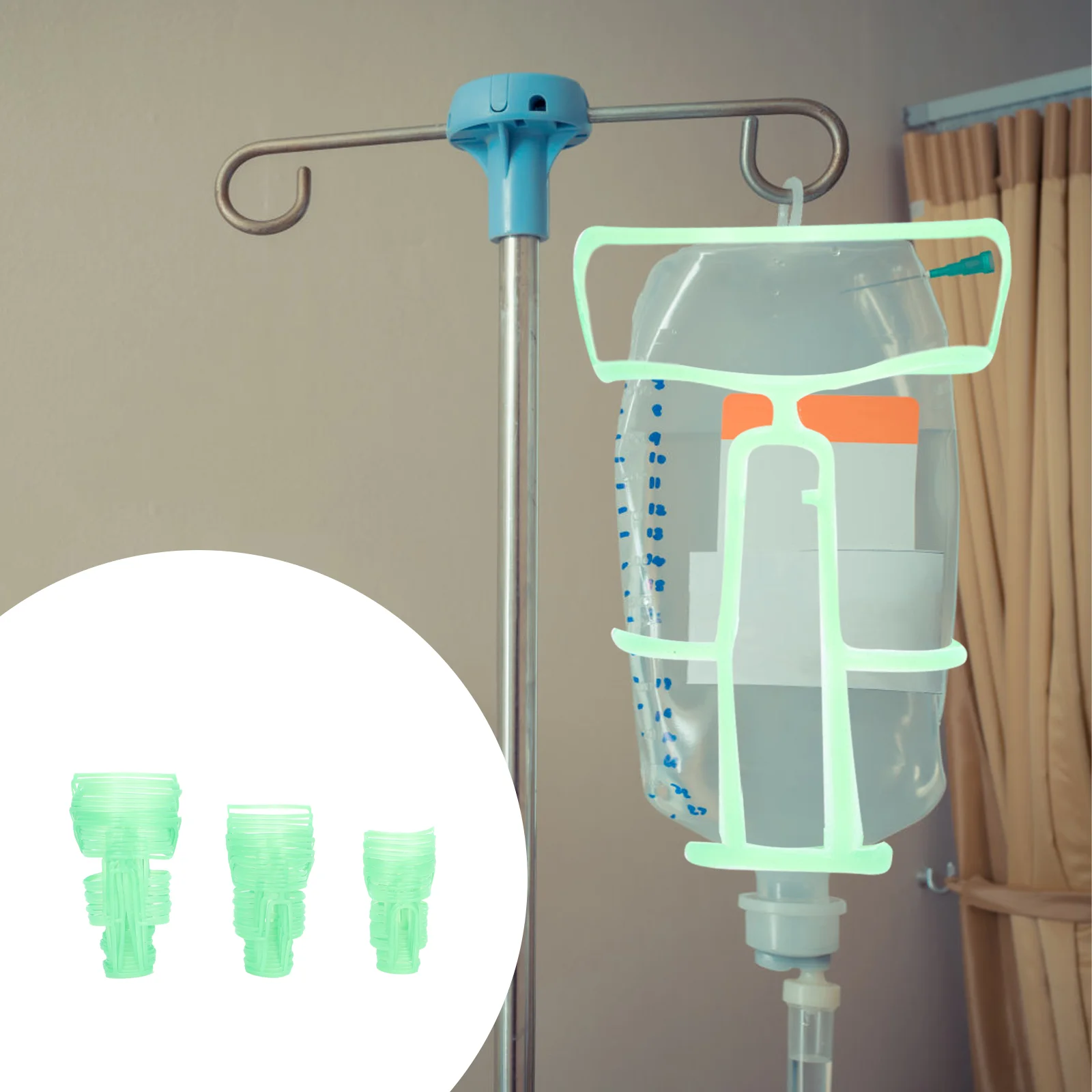 

Bottle Water Net Saline Carrier Holder Infusion Stand Dripcovers Portable Hanging Cover Insulated Case Oil Essential Cage Nets