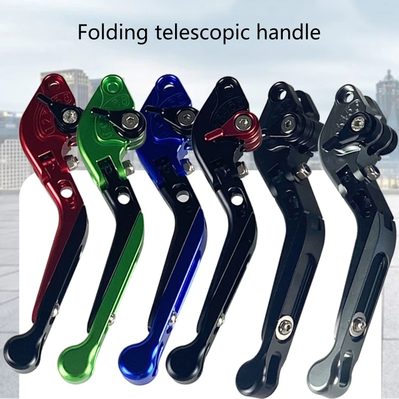 

Motorcycle Pivot Dirt Bike Folding Brake Clutch Lever Handlebar Hand Grips Motocross Compatible with 07 FZ07 MT07 FZ 07 2022 New