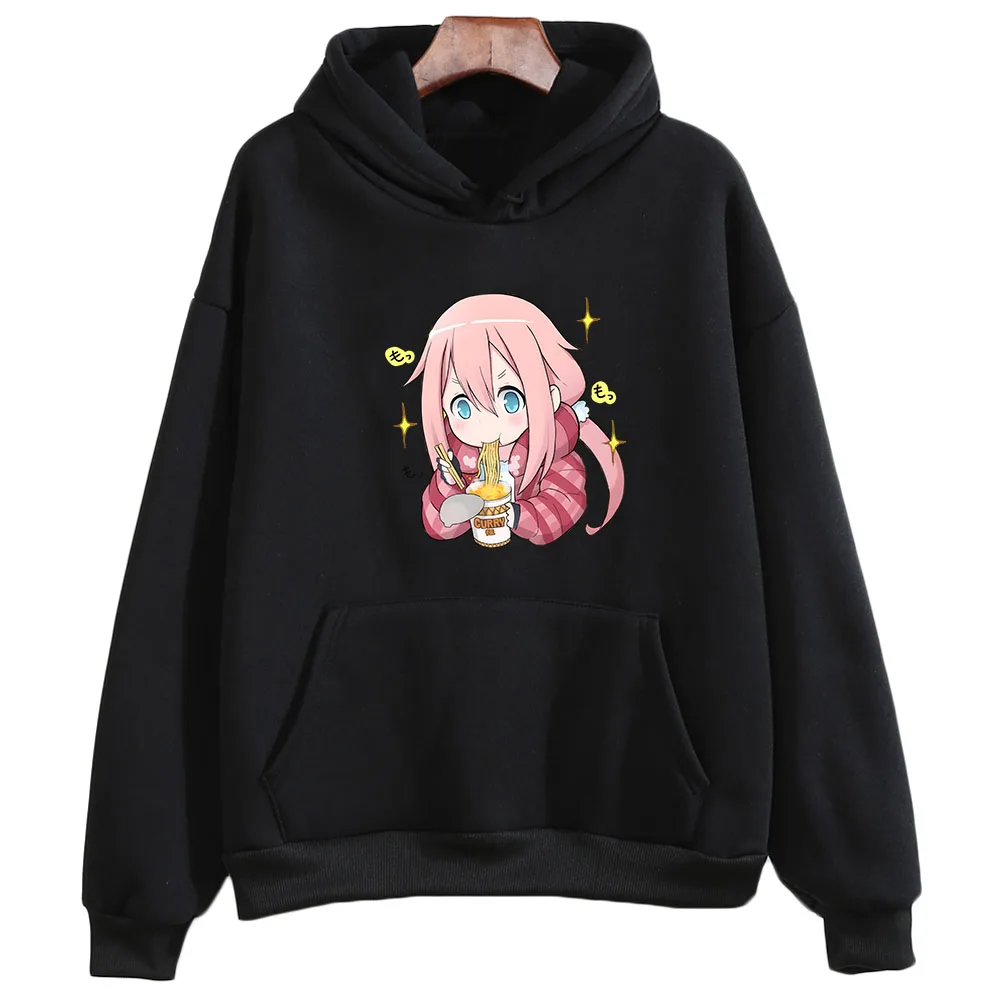 

Laid-Back Camp Yuru Kyan Oversized Hoodie WOMEN Harajuku Kawaii/Cute Aesthetic Long-sleeved Sweatshirt Cartoon Popular Character