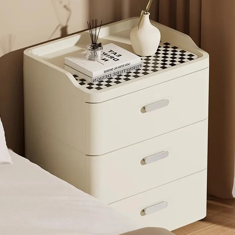 Угловой прикроватный столик Современная ночная тумбочка среднего века в
