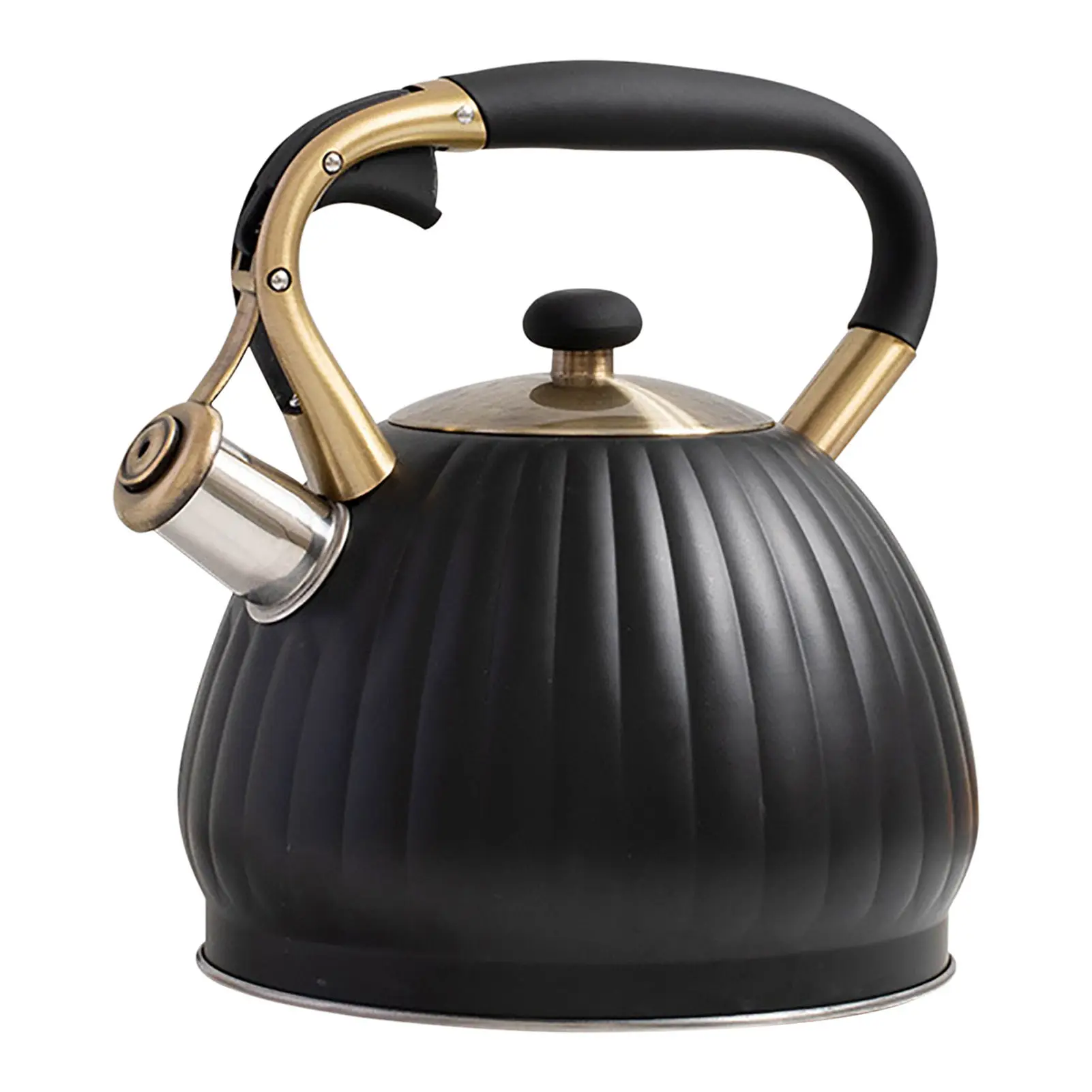 

Whistling Tea Kettles Stainless Steel Whistling Teapot Stovetop With Boils Faster Bottom Ergonomic Cookware Kettle Heat