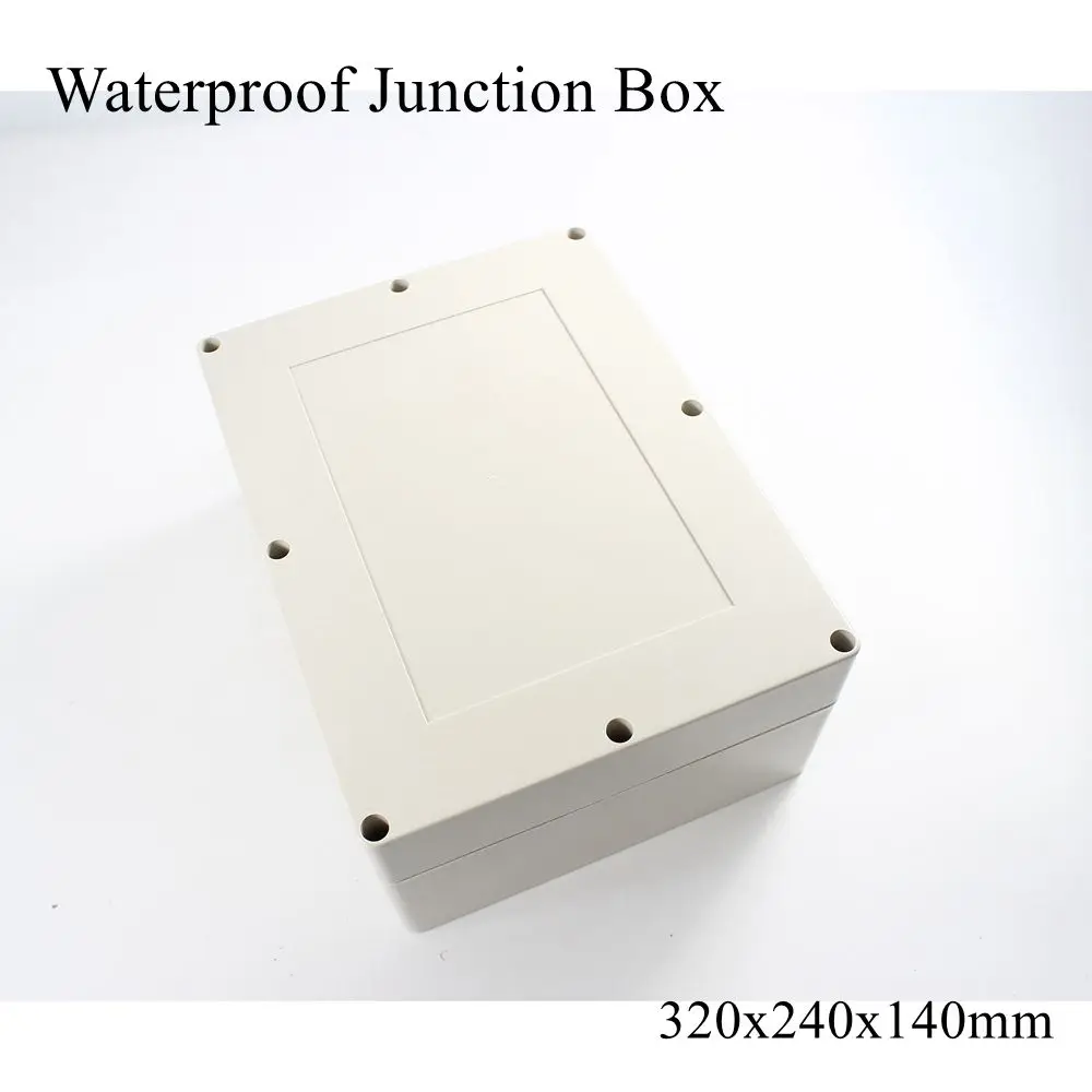 Распределительная коробка 320x240x140 мм, IP65, водонепроницаемый пластиковый корпус из АБС-пластика, чехол для инструмента, наружное подключение кабеля, электрический