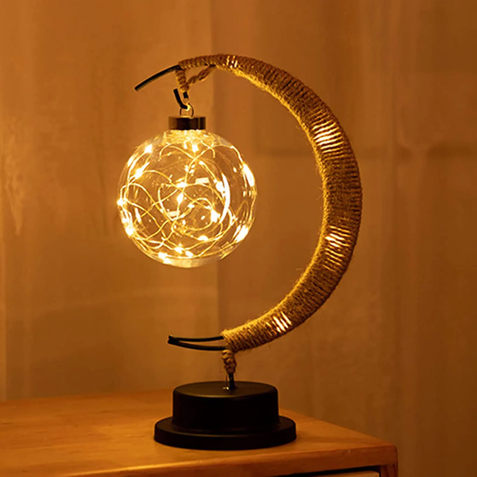

Moon Lunar LED Night Creative Lamp for Home Bedroom Party Indoor Outdoor Table Desktop Romantic Art Ornaments