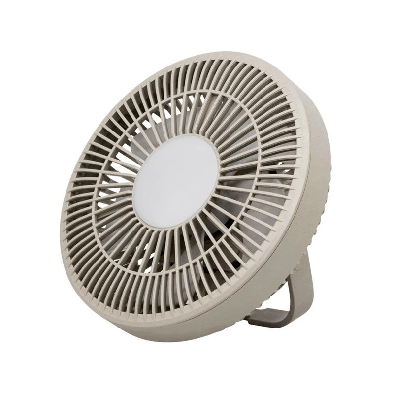 

Air Cooler Fan With LED Lamp Remote Control Rechargeable USB Power Bank Ceiling Fan 3 Gear Wall Ventilador Apricot