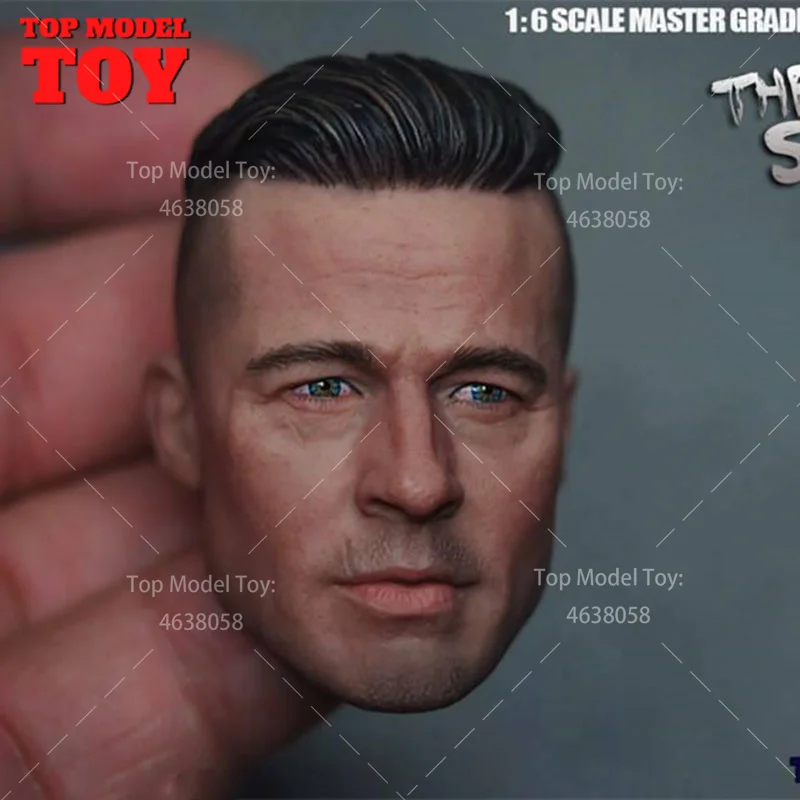

THREEQ MG002 1/6 Scale THE SOLDIER Brad Pitt Head Sculpt Model Fit 12'' Male Figure Toys Dolls