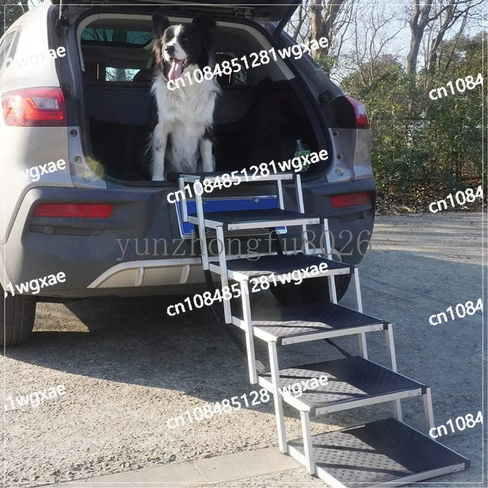 Алюминиевая лестница для собак и кошек с нескользящей поверхностью 5/6 шагов