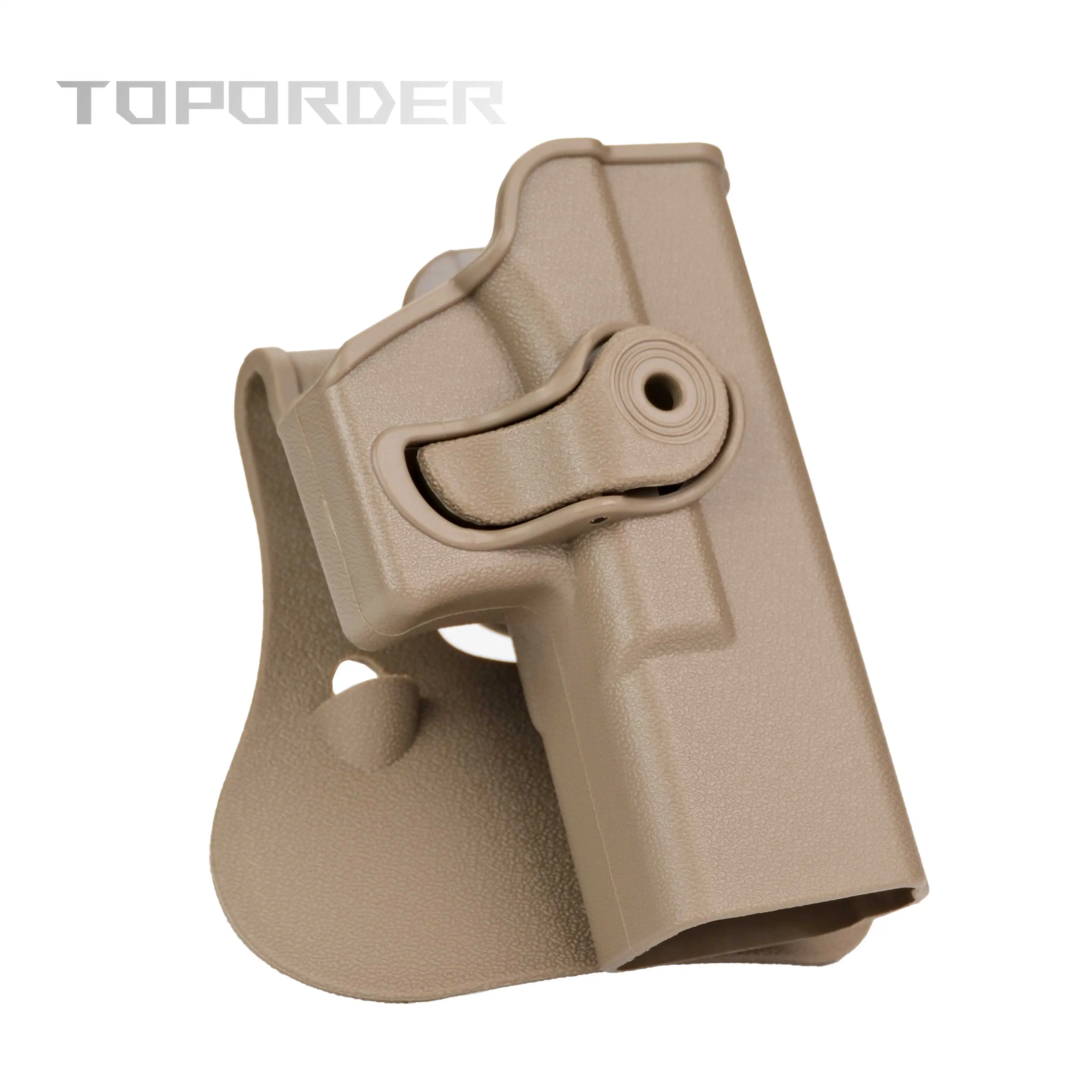 Фото Тактическая кобура для пистолета Glock, подходит для охоты на открытом воздухе Glock G17, G19, G22, G23 с двойным карманом для журналов диаметром 9 мм №3