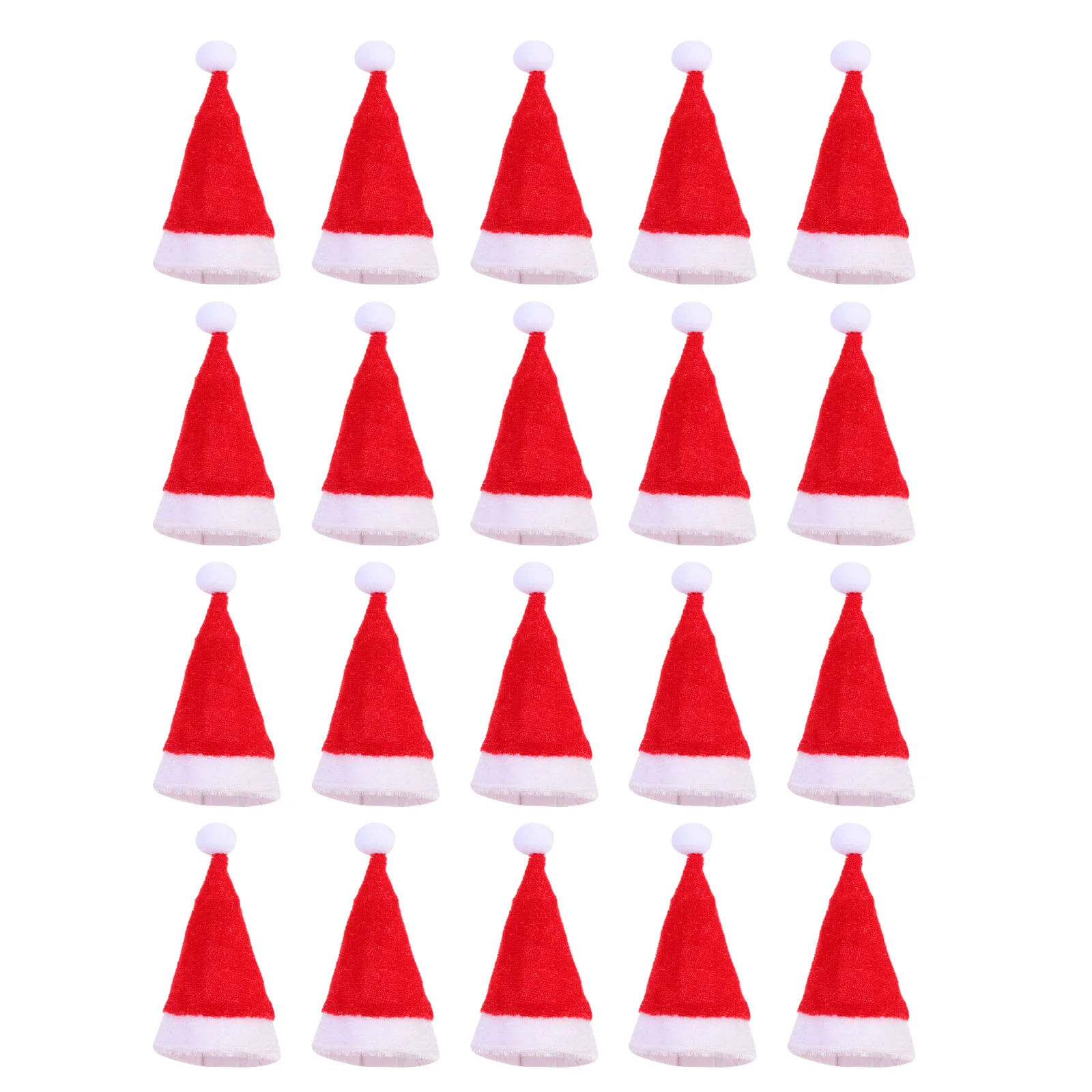 

20Pcs Bottles Dog Christmas Hat Bottle Topper Cover Silverware Holders Bottle Caps Bottle Covers