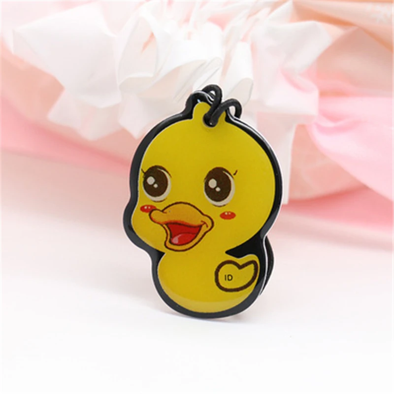 

125Khz Rewritable RFID Glue Dropping Mini Tag Keyfobs Key Chain Cartoon T5577 Key Fob Ring Badge EM4305 Token Blank Card