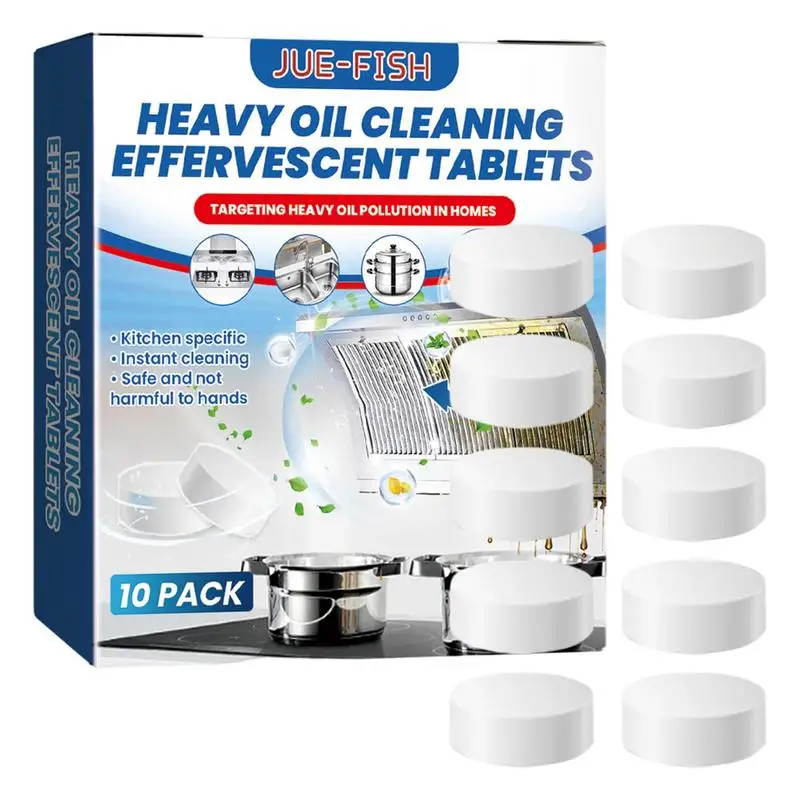 

Kitchen Effervescent Tablet Grease Cleaner Grease Cleaner Stain Remover Oil Cleaning Agent Smell Remover Oil Cleaning