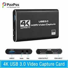 4K HDMI-compatible To USB 3.0 Video Capture Card Dongle 1080P 60fps Video Recorder For OBS Capturing Game Game Capture Card Live