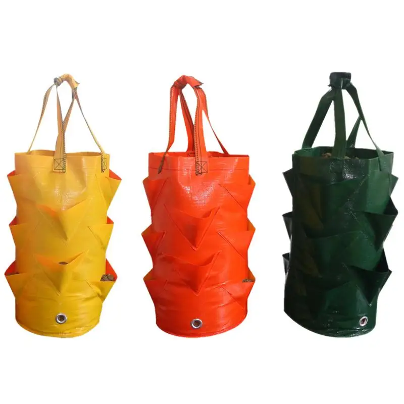 

Тканевые горшки, 3 галлона, для выращивания растений, аэрационные тканевые горшки с ручками, утолщенный садовый мешок для выращивания клубн...