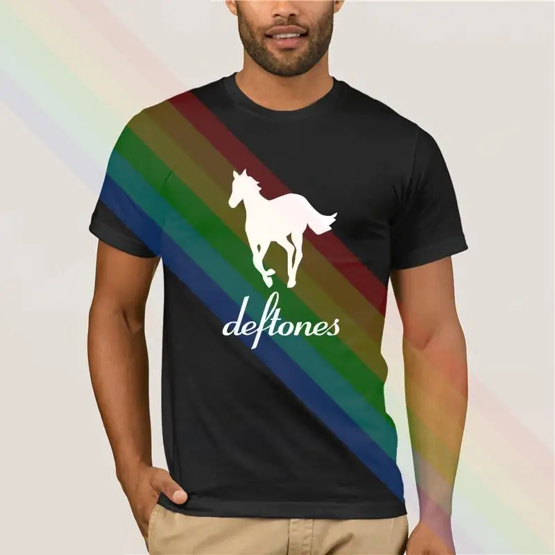 

Deftones Horse Popular Printed Men Women Summer 100% Cotton Black Tees Male Newest Top Popular Normal Tee Shirts Unisex