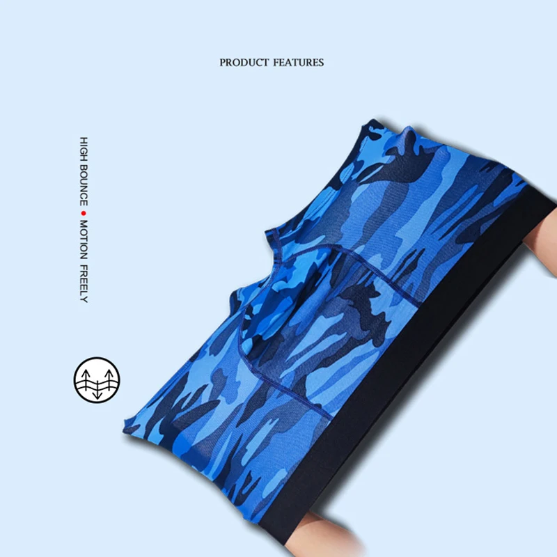 Male Underwear Men Camouflage Print Boxer Shorts Men’s Panties Underpants Cotton Sexy homme hot calecon Wholesale Customization