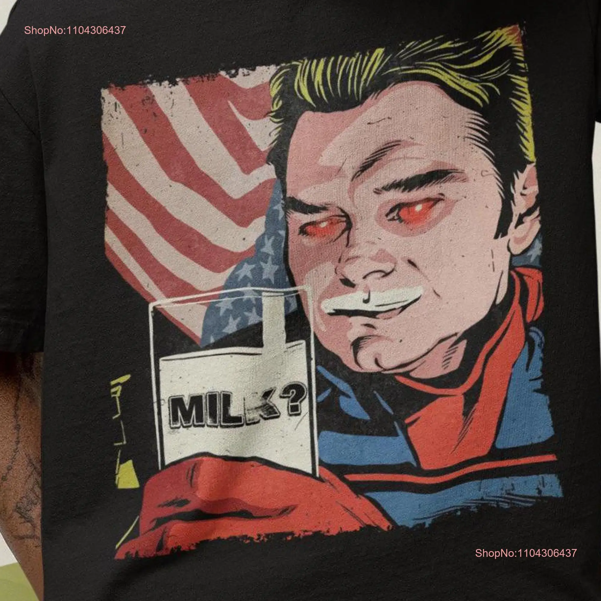 Футболка Homelander Milk свит для мальчиков забавные футболки с рисунком мем длинные