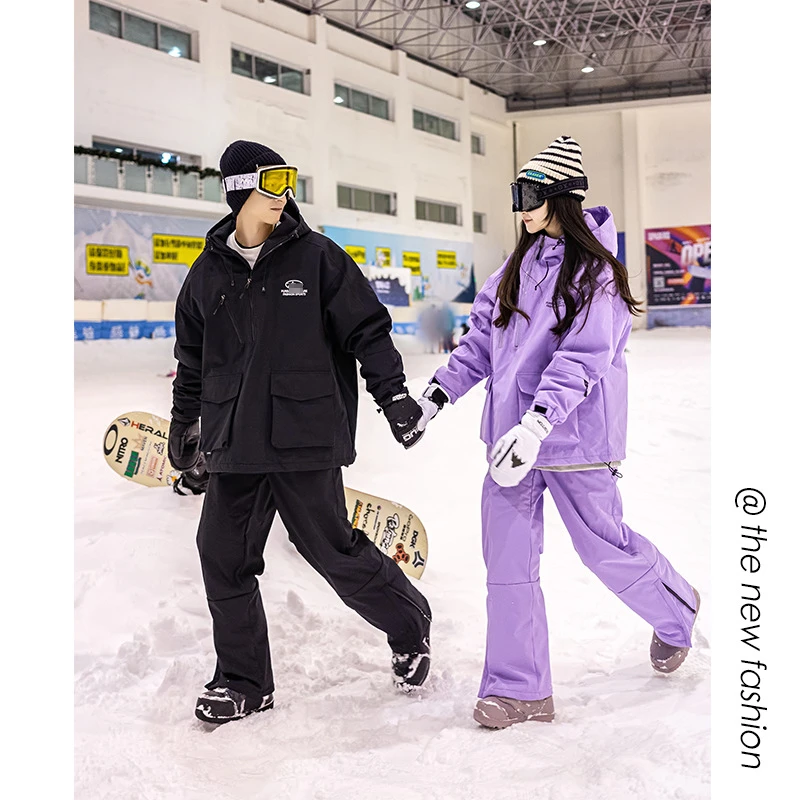 22 Women's Snow Suit Wear Outdoor Sports Skiing Warm Jacket Waterproof Windproof Snowboard Clothing Pant Ski Suit Women and Men