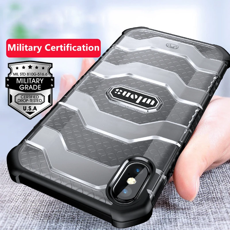 

Для Apple iPhone Xr чехол Wlons военный прочный армированный чехол для iPhone Xs iPhoneXs Max защита от падения