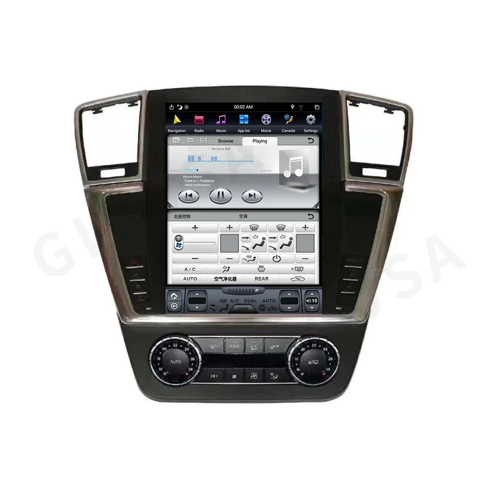 Автомобильный мультимедийный плеер для Mercedes Benz ML W166 GL X166 ML300 ML350 ML400 ML550 GL350 GL400 Tesla