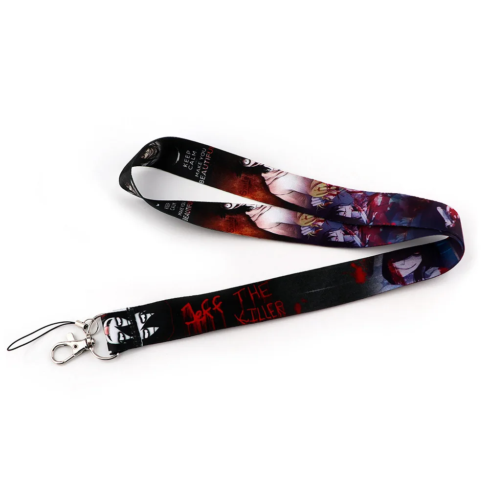 Джефф и Джейн убийца брелок шнурок жуткая паста Тикси Тоби шейный ремешок ID-карта