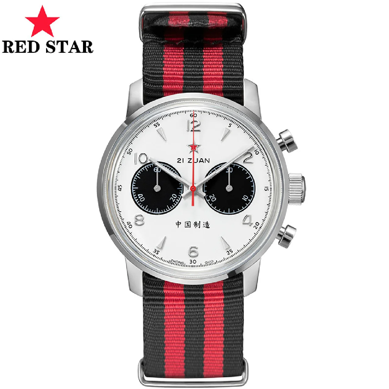 

Luxury Chronograph Men's Watch Pilot ST1901 Manual Winding Luminous Men Watch Military Watch Mechanical Sports Nylon Male Clock