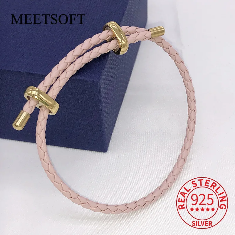 Серебряный силиконовый локатор Разделитель с двумя отверстиями плетеная