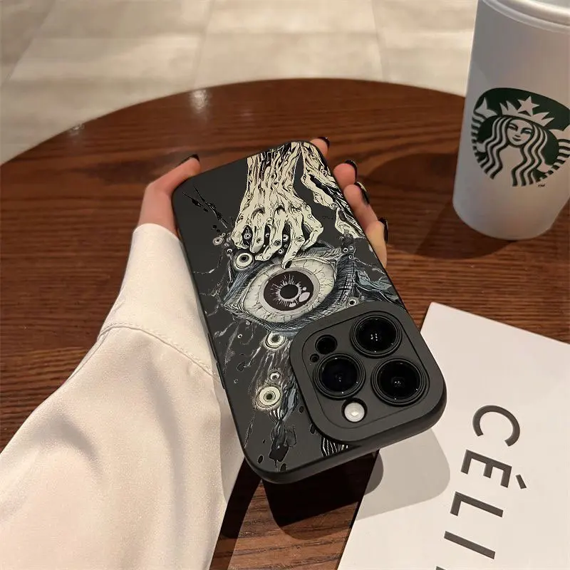 Силиконовый чехол Ins The Eye of Cthulhu для iPhone 16 15 14 13 12 11 X XR Xs SE2 SE 8 7 Plus Pro Max Mini