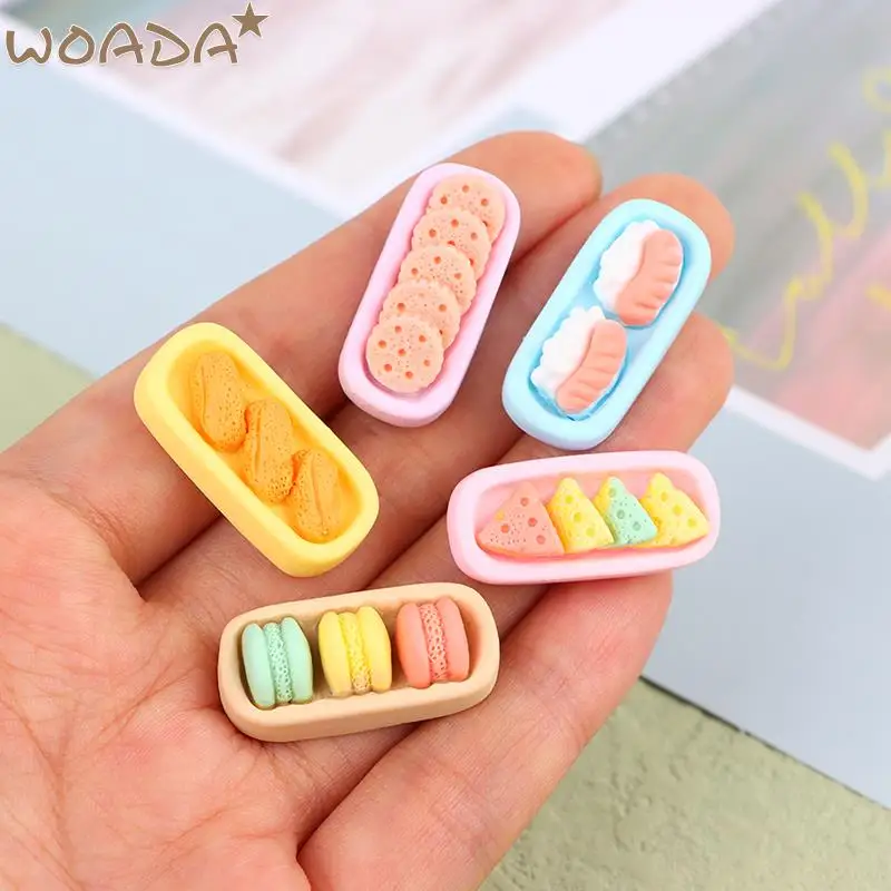 

6 шт., поднос для десертов для кукольного домика 1:12