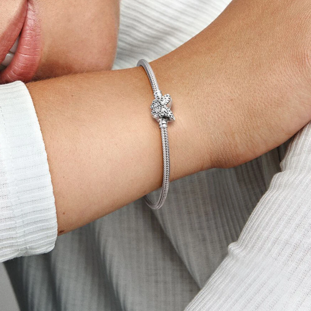 Коллекция браслетов PANDORA times цепочка из змеиных костей подходят для оригинальных