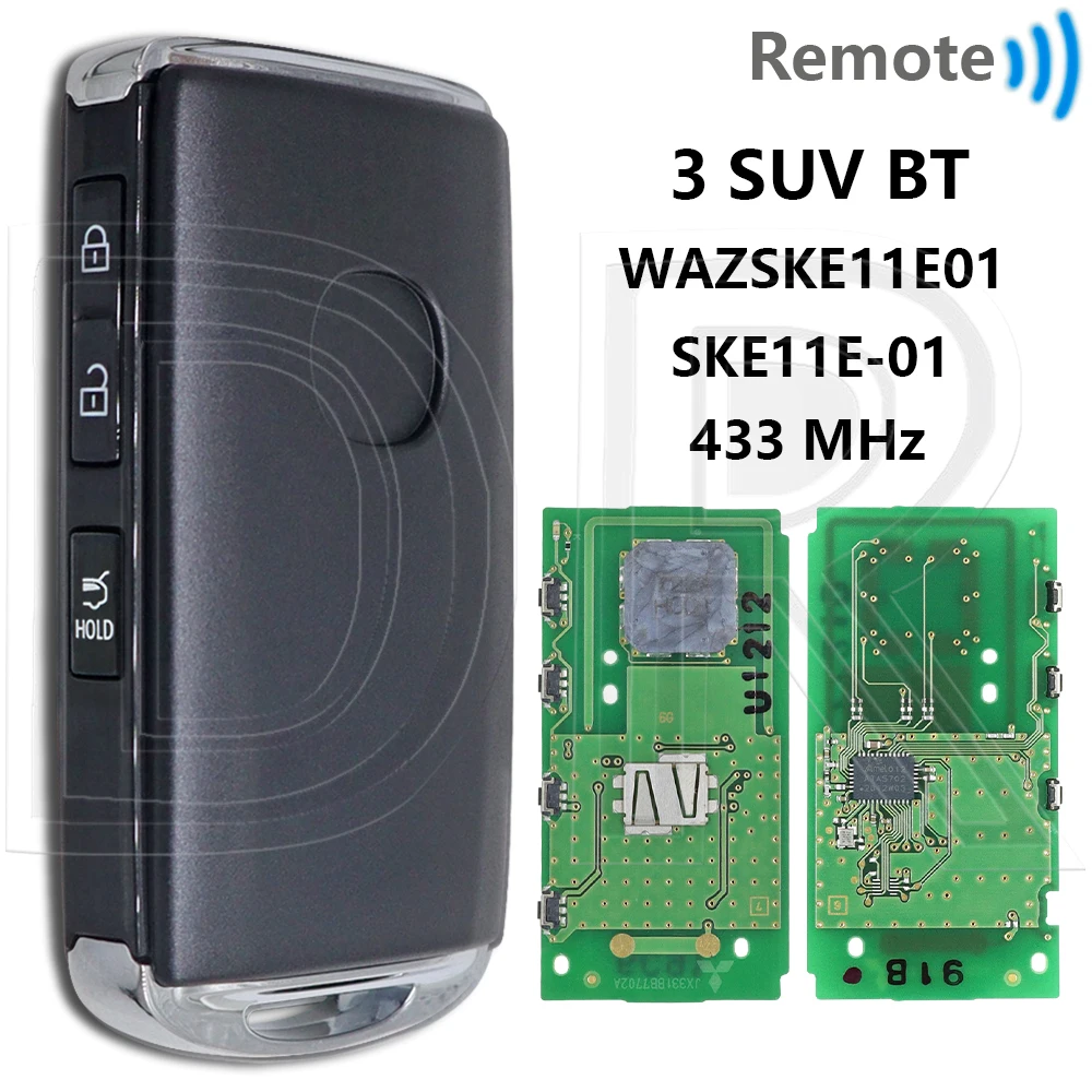 

Отличный чип 6А OEM PCB 315/433 МГц WAZSKE11E01/11D01 SKE11D/11E-01 Автомобильный дистанционный ключ для Mazda 3 CX-30 CX-50 CX-90 Axela 2019-2023