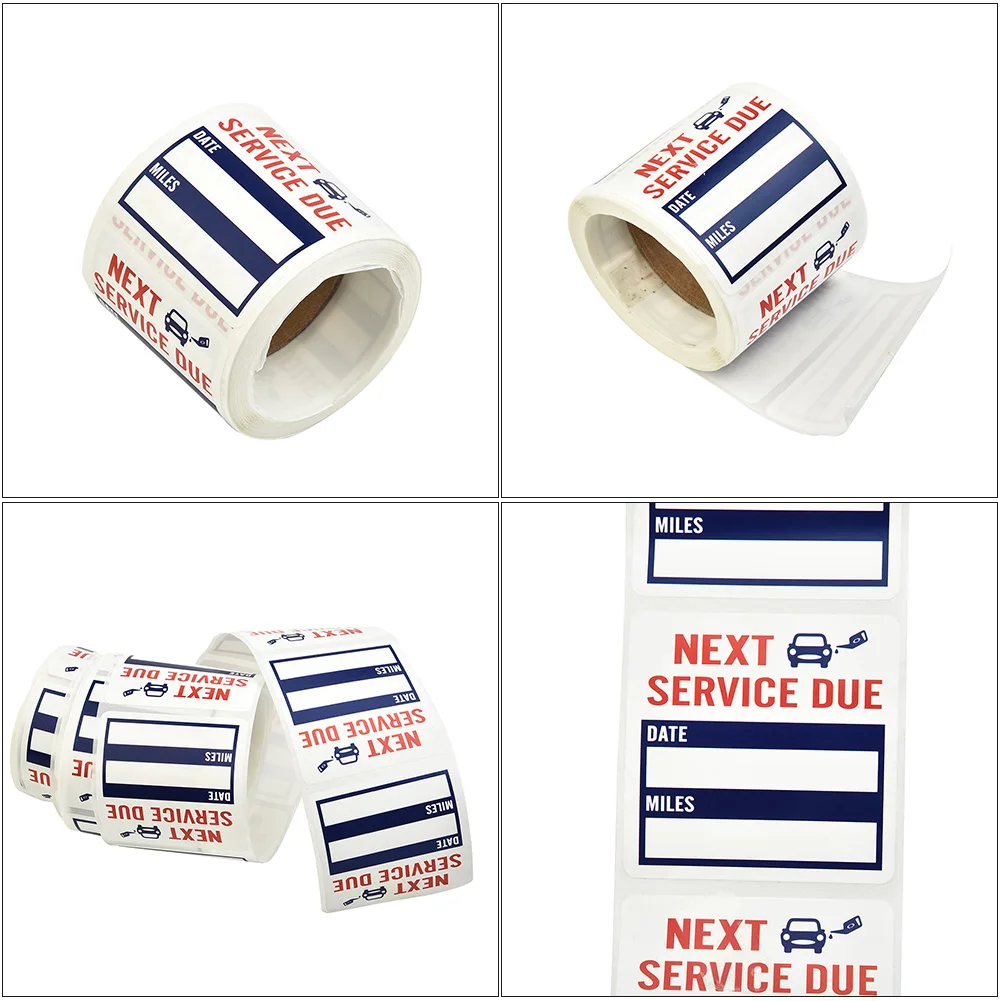 

150PCS /Oil Change /Service Reminder Stickers Clear Windo Lite Sticker Adhesive Labels Car Sticker Decoration Wholesale