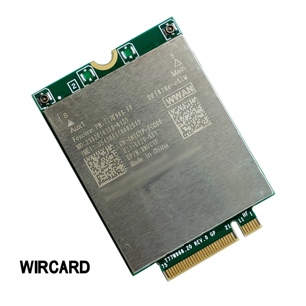 Фото Модуль 4G DW5829e-eSIM t77w968,50 FDD-LTE, X20, LTE, Cat9, 450 Мбит/с, TDD-LTE, для Dell 7320, 7330, 7520, 7530 №3