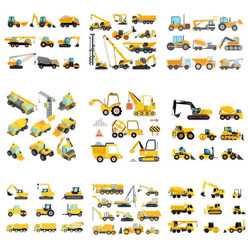 Нашивки на одежду для экскаватора тяжелого машиностроения термотрансферные