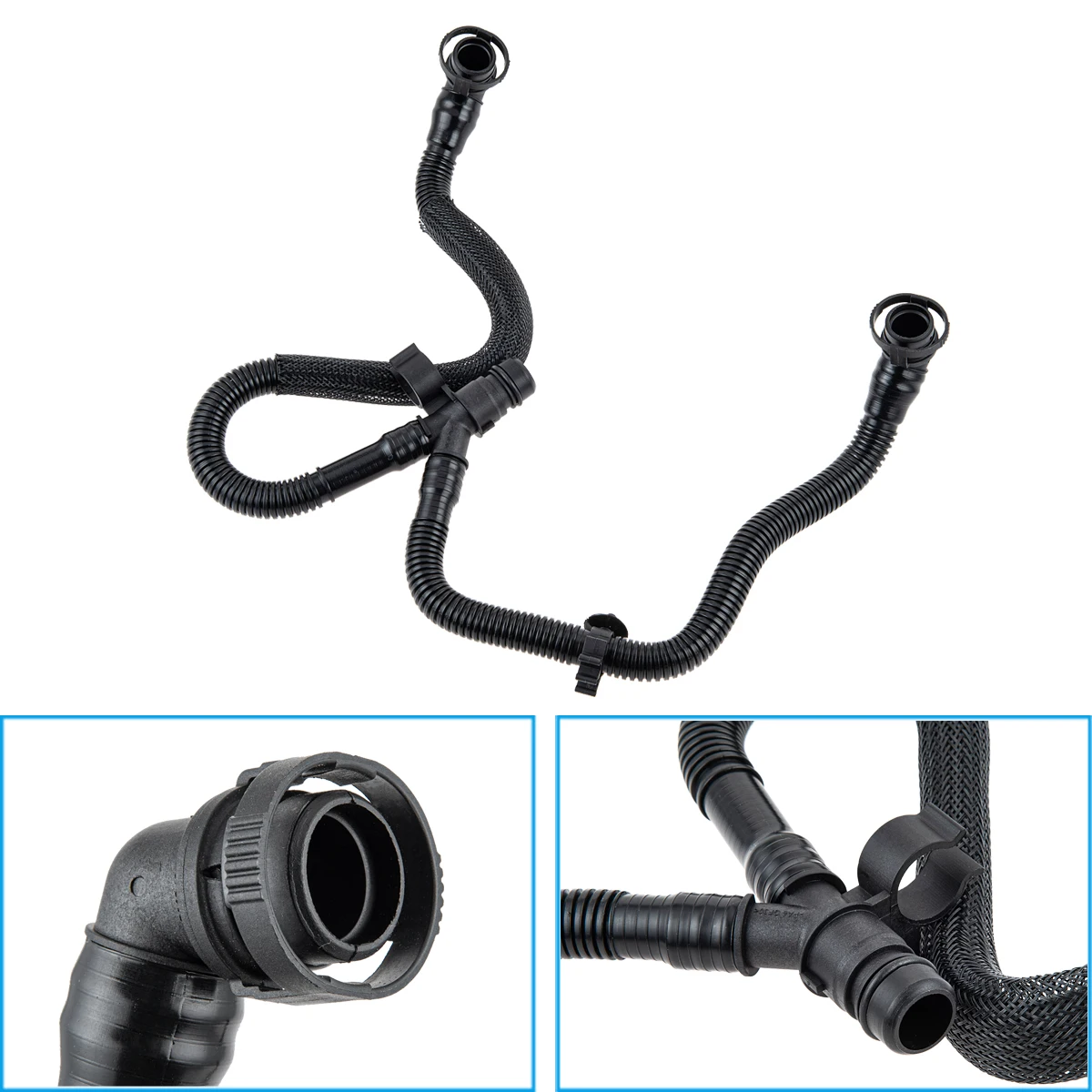 

Plastic Cylinder Head Cover Breather Vent Hose 06E103217AC For Audi A4 A5 A6 A7 A8 Quattro Q5 Q7 Volkswagen Touareg