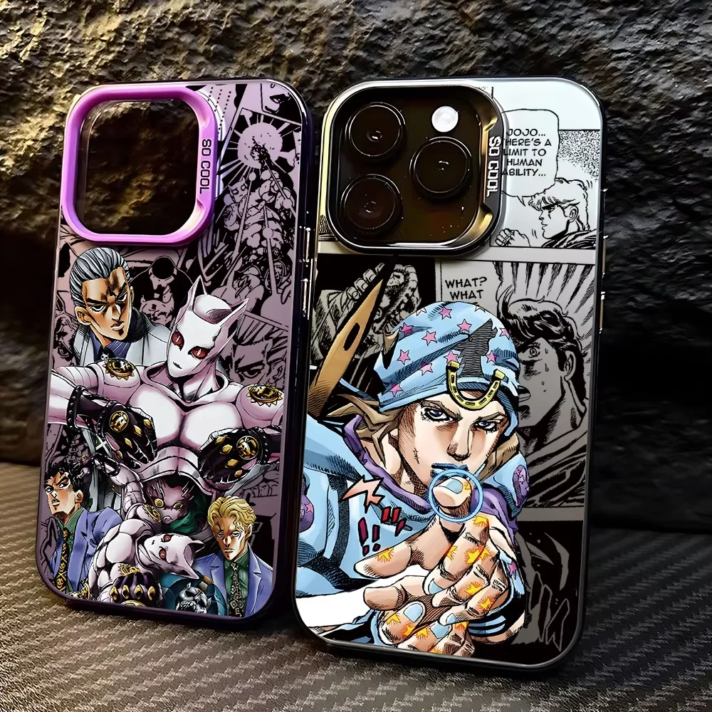 Фото Чехол для телефона Jojos Bizarre Adventure SBR для iPhone 17 Air 16 e 15 14 13 12 11 Pro Max Plus Mini SE 2020 2022, противоударный бампер №1