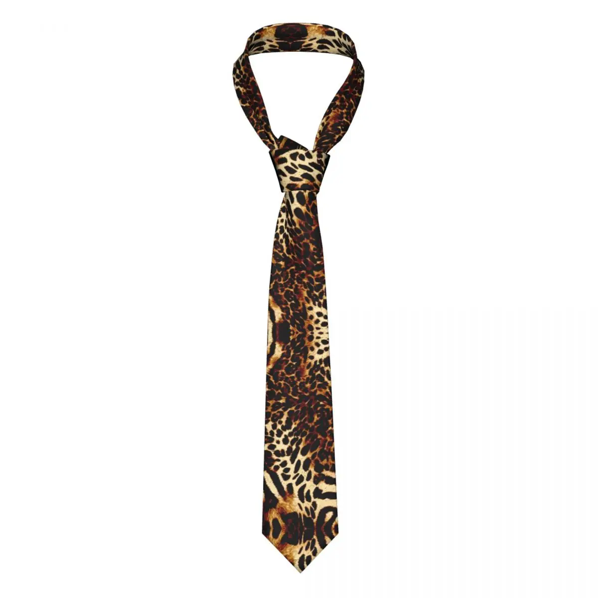 

Fine Art Tiger Men Necktie Fashion Polyester 8 cm Narrow Abstract Fur Jungle Neck Tie for Mens Accessories Gravatas Gift