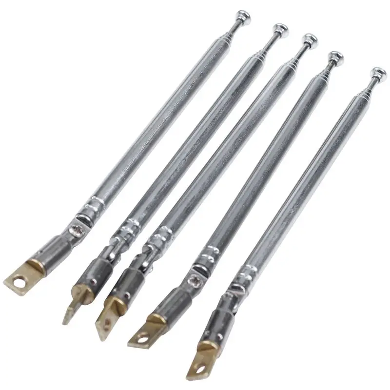 

hot sale 5 Pcs 32cm Length 5 Section Telescopic AM FM Radio Antenna 180 Degree