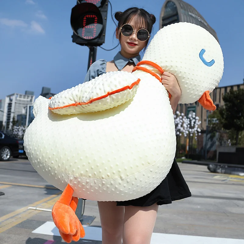 

30/70/90/120cm New Kawaii Giant Size Huggable Soft Loving Duck Plush Toys Stuffed Baby Doll Kids Birthday Gift For Children Girl