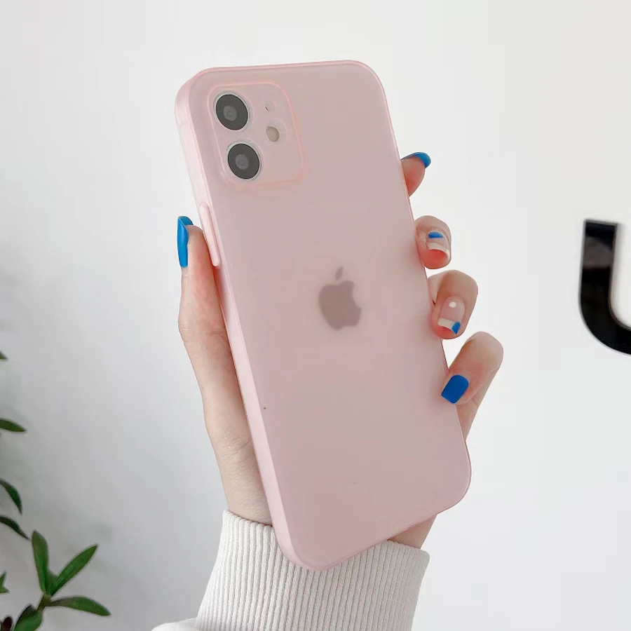Мягкий Ультратонкий матовый чехол из ТПУ 6 цветов для iPhone X XR XS 11 12 13 Mini 14 Pro Max