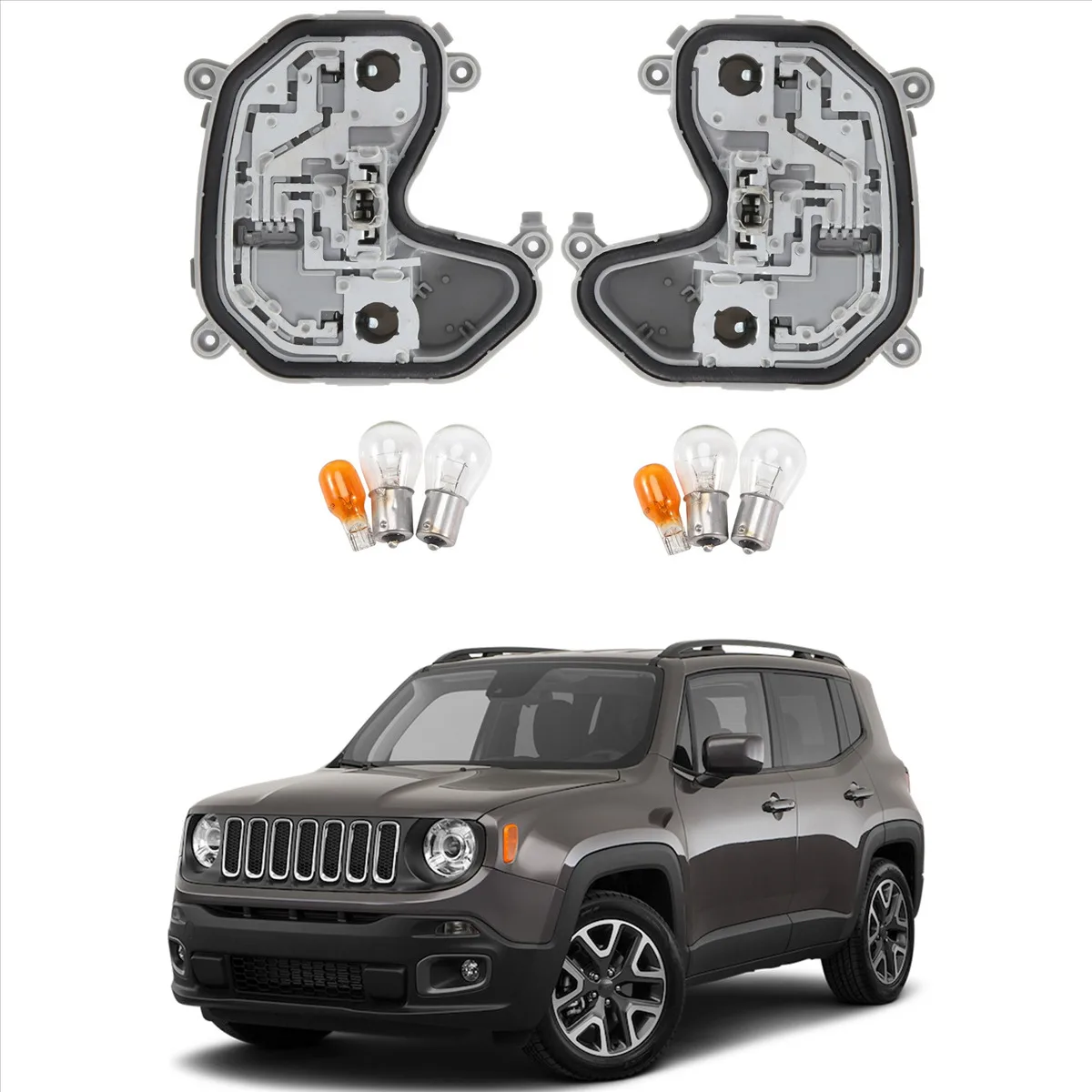 

1 пара лицензионных ламп для 2015-2021 Jeep Renegade 68270837AA 68270892AA левый и правый автомобильные аксессуары запасные части для ремонта