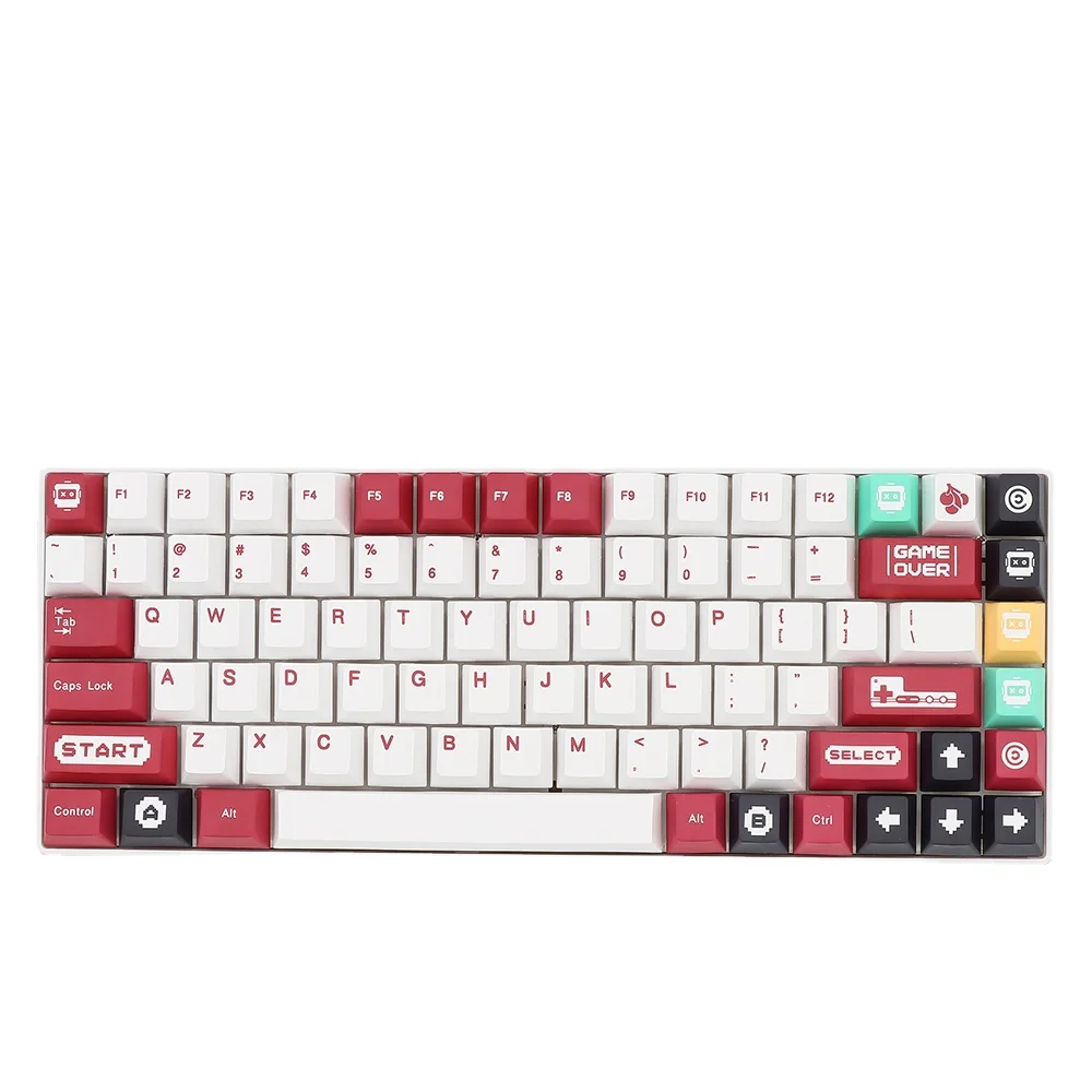 

Classic NES Themed Mechanical Keyboard Cap Cherry Profile PBT Material 134 Keys Compatible with 68/84/87/98/104/105/108