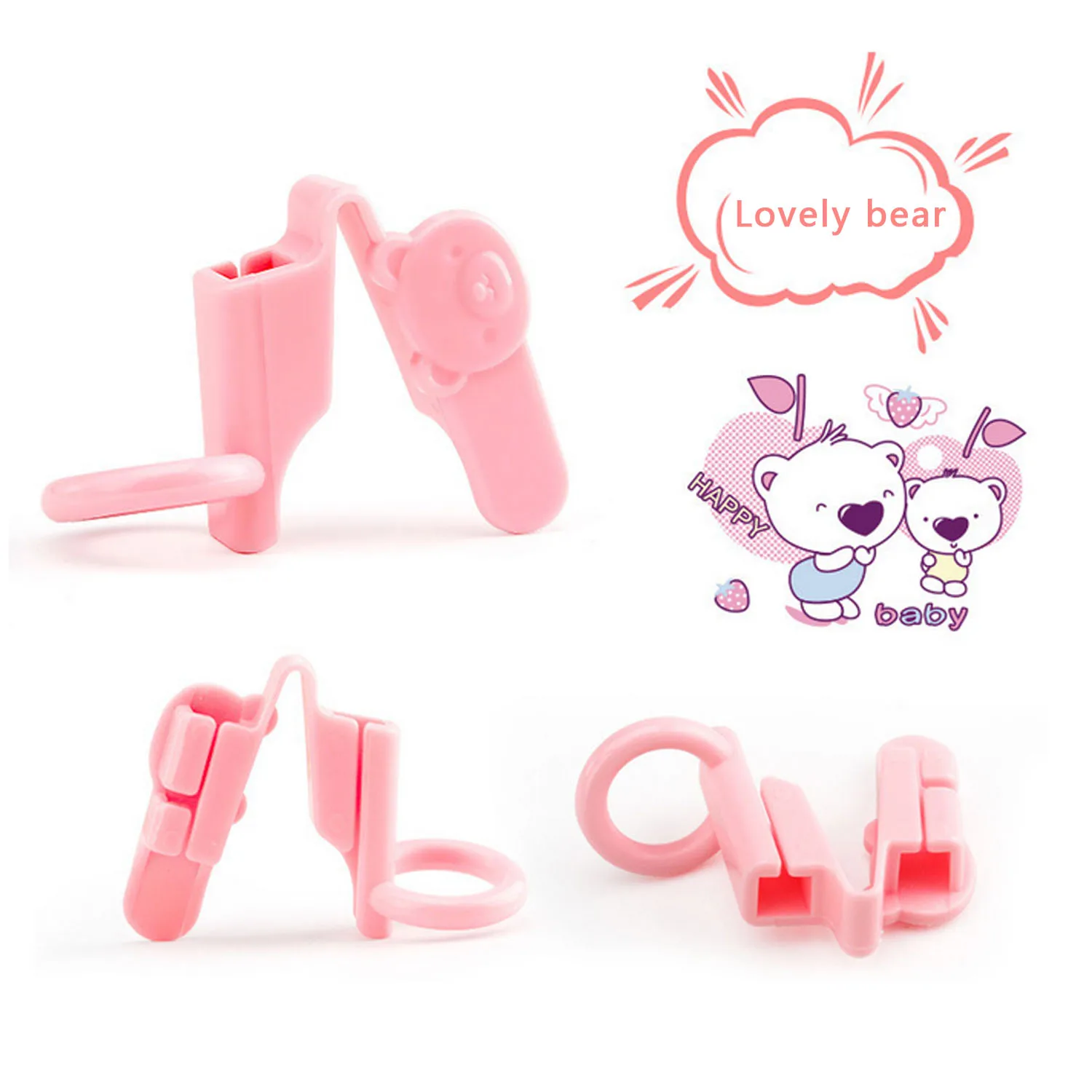 

3PCS Cute Cartoon Bear Detachable Chopsticks Helper Trainer Learning Training Tool for Young Children Kids Teens Beginners