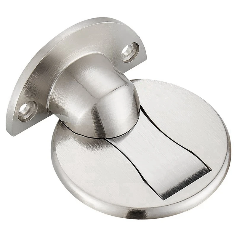 

3X Floor Mount Magnet Door Stopper - Invisible Magnetic Door Stop, Magnets Door Stops Wall Prop Hold Open (Silver)