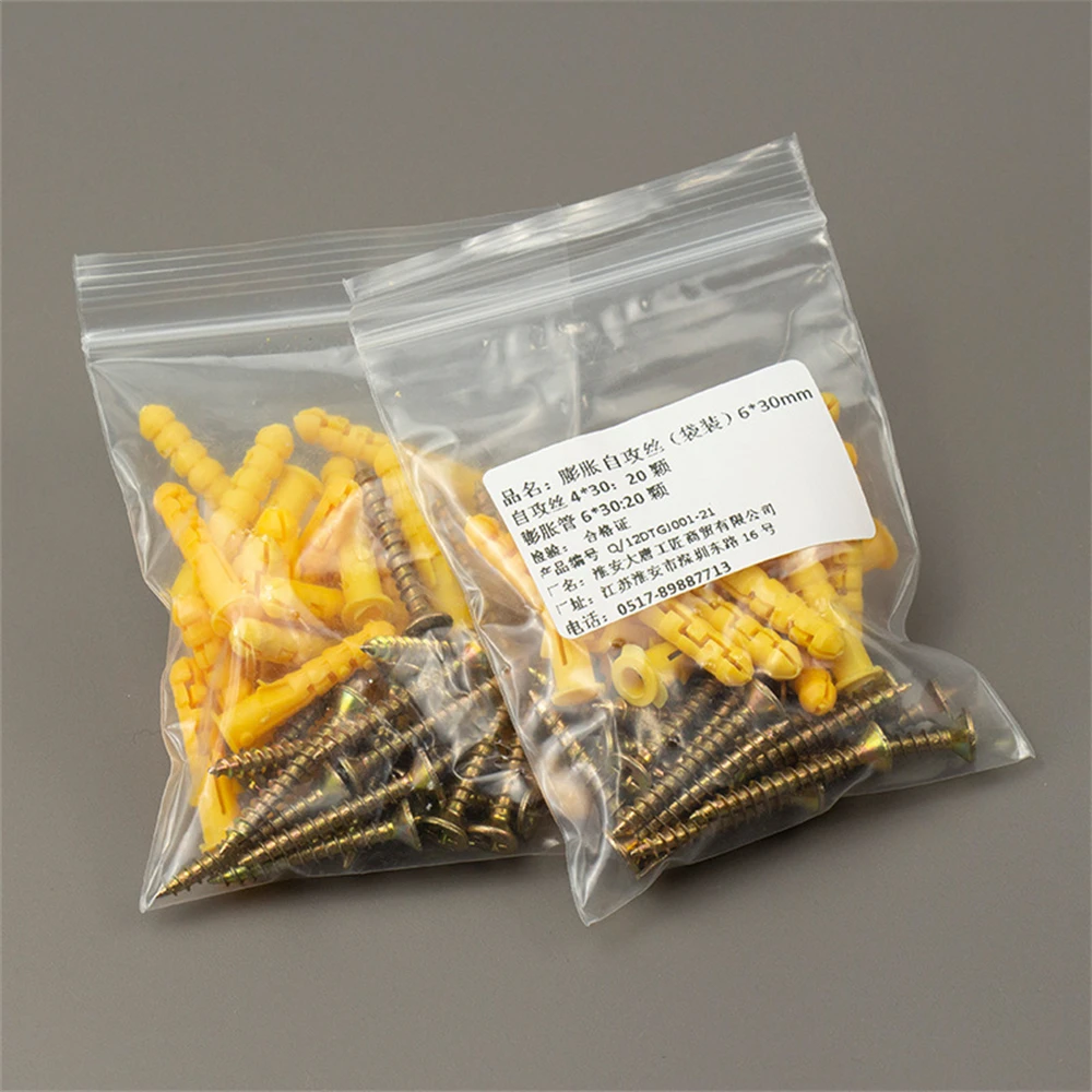 

10pcs/20pcs M4 M5 Nickel-Plated Steel Cross Recessed Countersunk Flat Head Tapping Screw Expansion tube